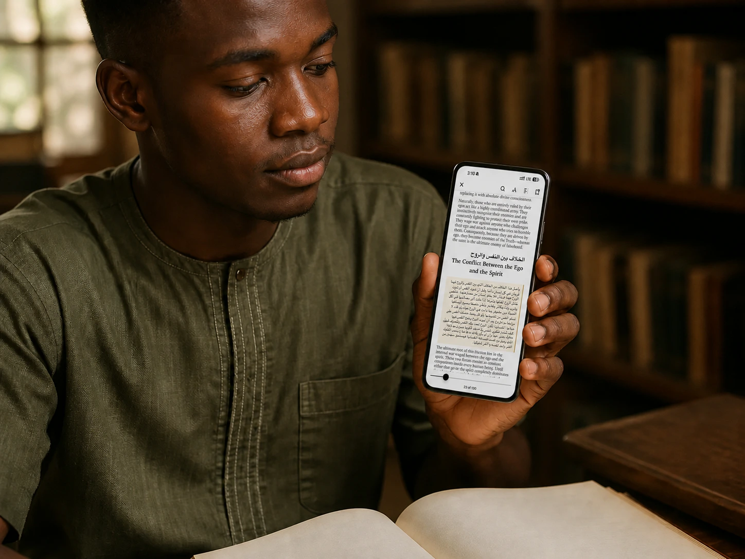 Reading with the Fayda Digital app